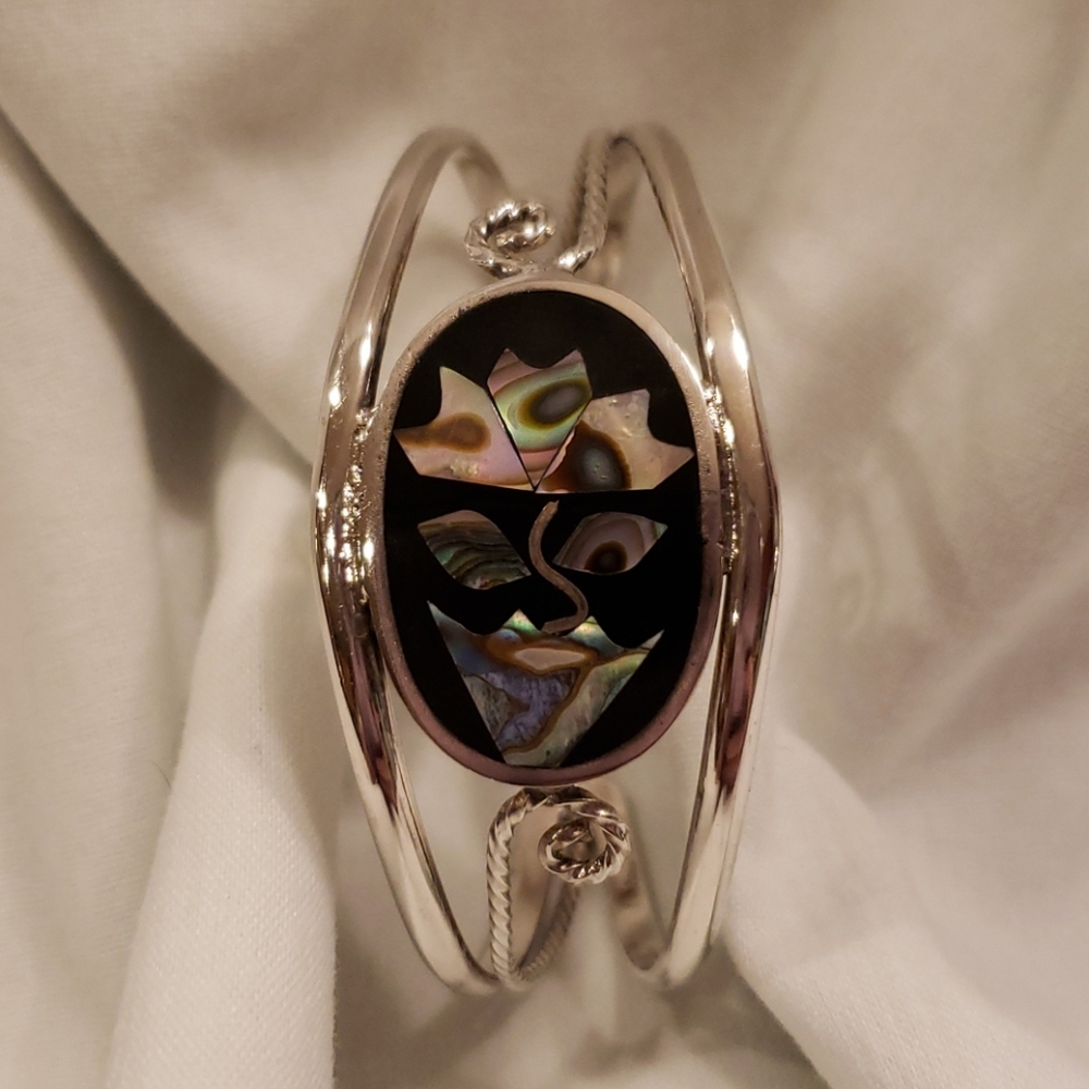 Vintage silver bracelet-Alpaca Mexico